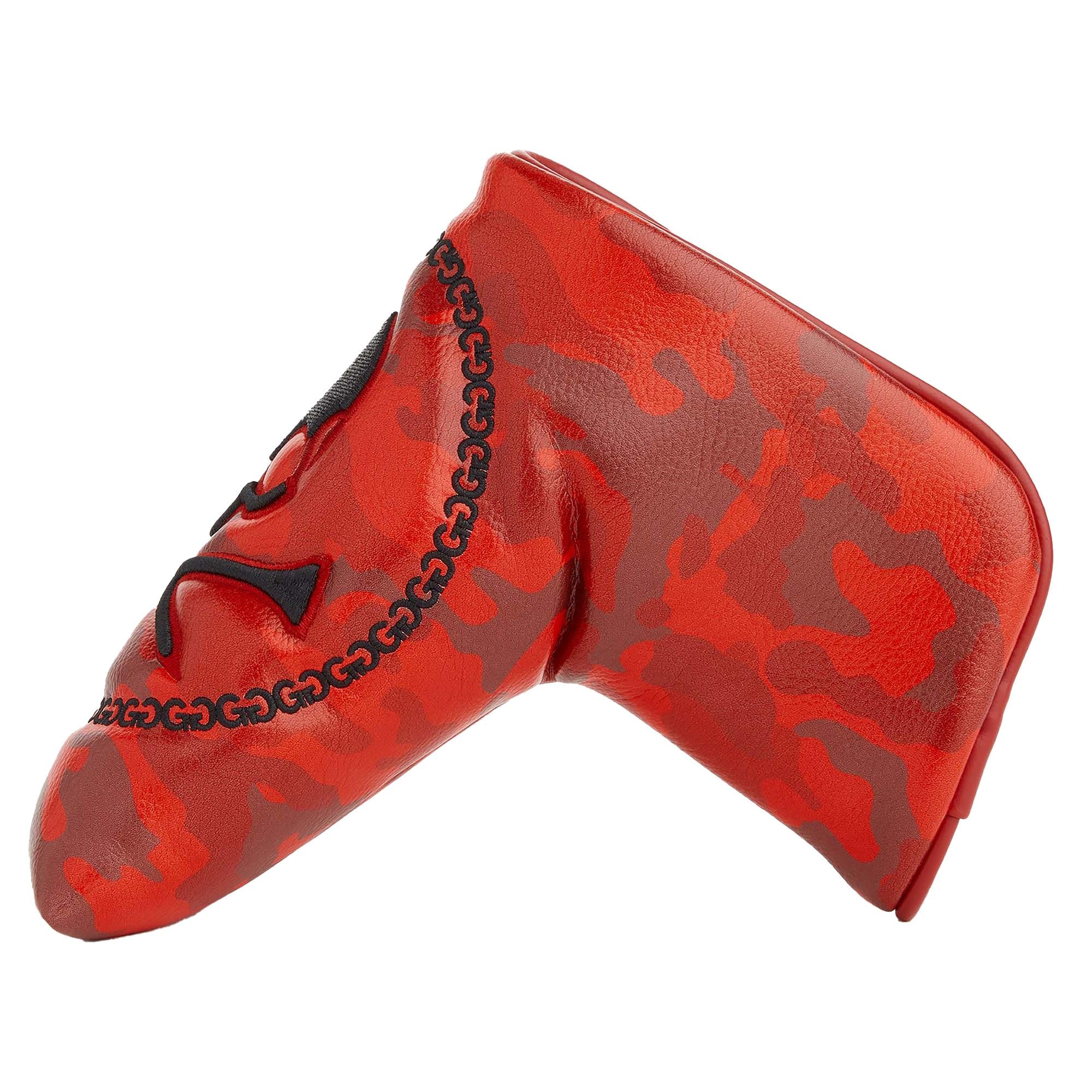 G/FORE Skull & T's Camo Velour Line Blade Putter Cover Poppy